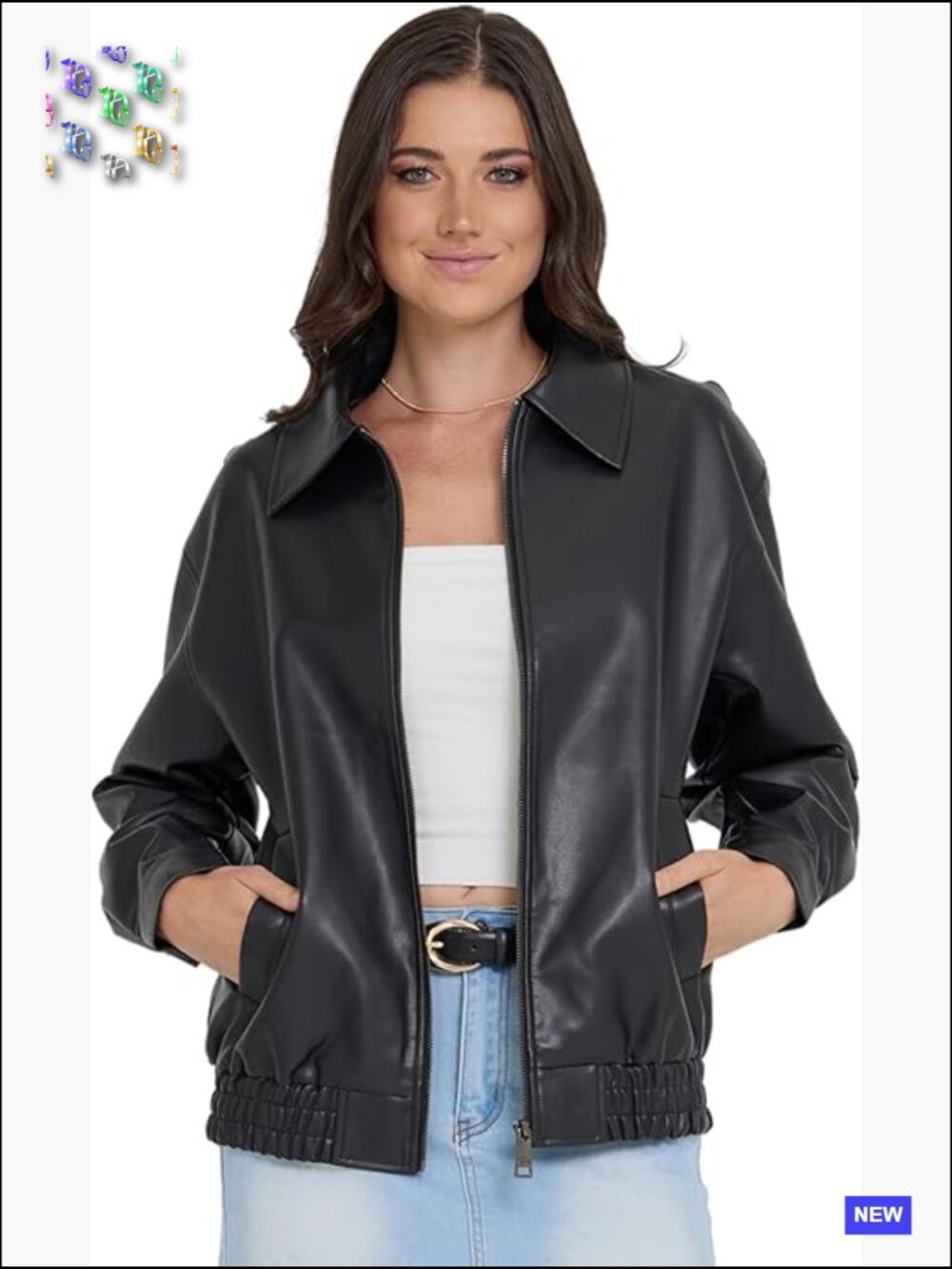 Faux Leather Oversized Bomber Jacket Motorcycle Style Edgy Moto Design Plus Size